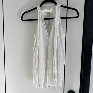 Zara button neck tank top